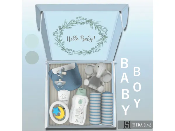 Alpha Welcome baby boy set - The Sims 4 Custom Content