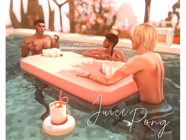 JuicePong - 6 group poses