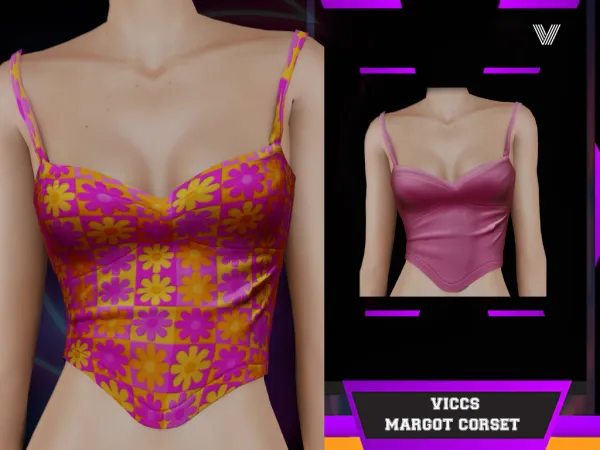 Alpha VICCS_MARGOT CORSET (TEEN ELDER) - The Sims 4 Custom Content