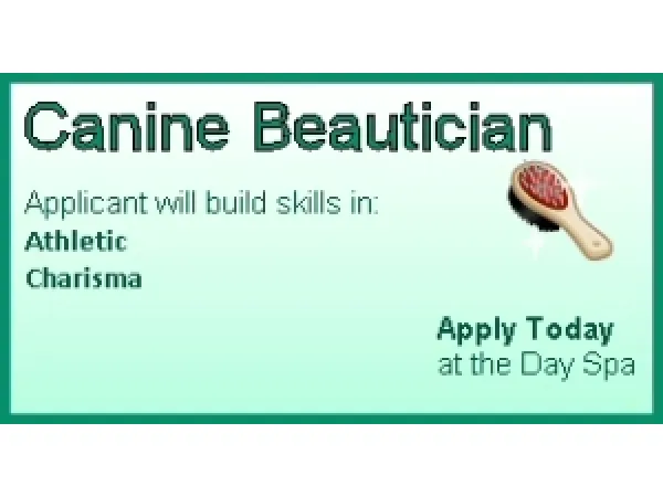 Canine Beautician Career by simsfinds - The Sims 3 Custom Content