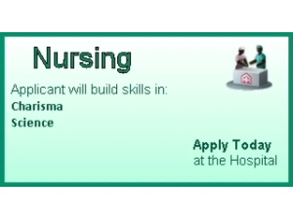 Nursing Career by simsfinds - The Sims 3 Custom Content