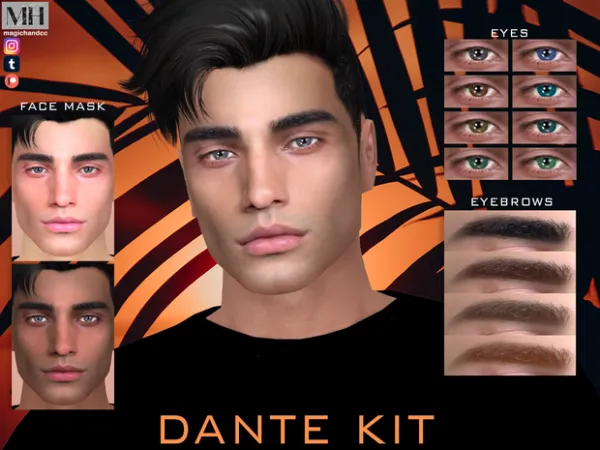 Alpha Dante Kit by magichandcc - The Sims 4 Custom Content