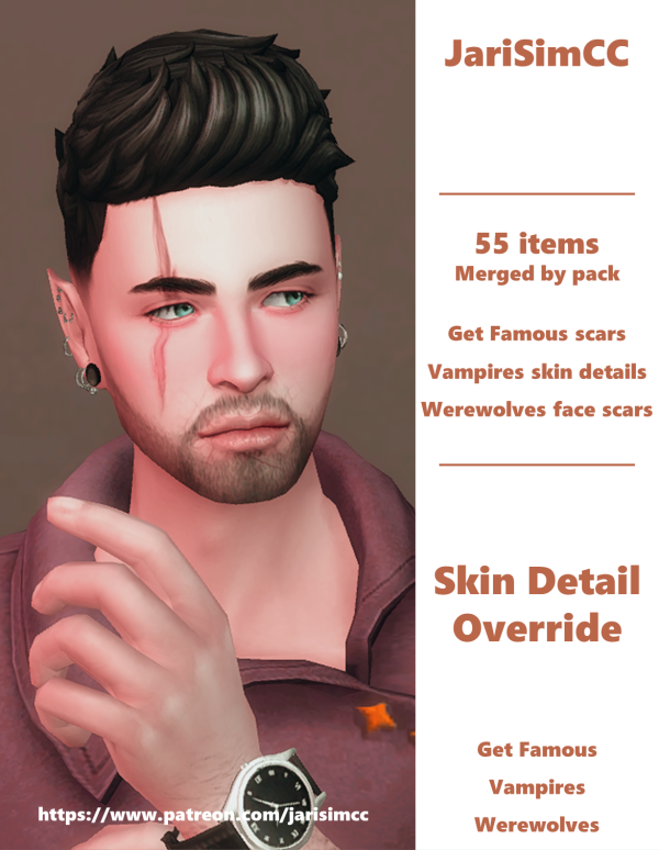 Maxis Match JariSimCC SkinDetail Overide by simsfinds - The Sims 4 Custom Content