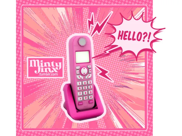Maxis Match Landline Telephone - The Sims 4 Custom Content
