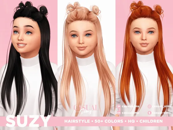 Suzy Hairstyle for Children by Casual Sims