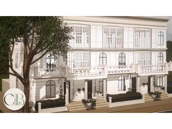 Kingston Townhomes by simsfinds - The Sims 3 Custom Content