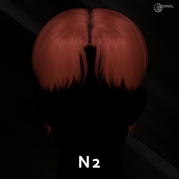 Alpha [BokGil] hair_2 by simsfinds - The Sims 4 Custom Content