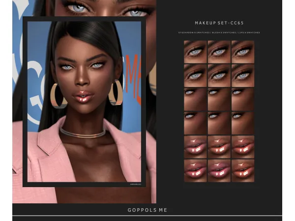 Alpha GPME GOLD MAKEUP SET CC65 by GoppolsMe - The Sims 4 Custom Content