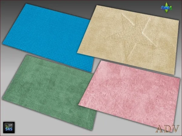 Maxis Match Bath rugs - The Sims 4 Custom Content