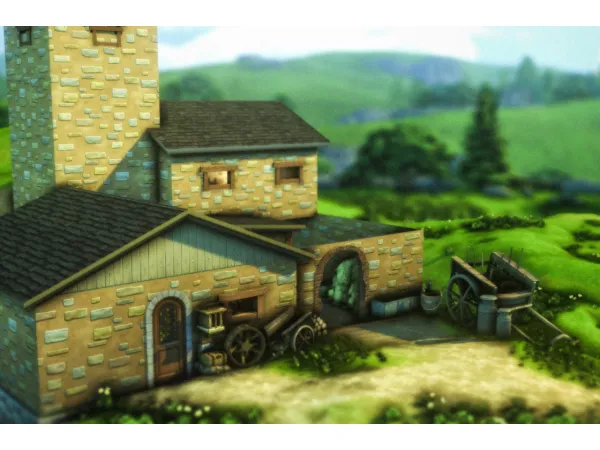 Maxis Match A HOUSE IN GONDOA - The Sims 4 Custom Content