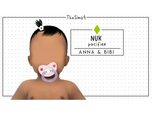 Alpha NUK pacifier Infant [AnnaBibi] by Anna Bibi - The Sims 4 Custom Content