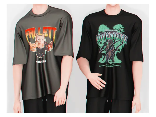 Alpha Takahashi T Shirt - The Sims 4 Custom Content