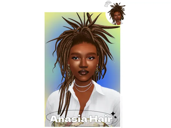 Maxis Match [ALRII] Anasia Hair - The Sims 4 Custom Content