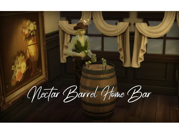 Nectar Barrel Home Bar by Naunakht