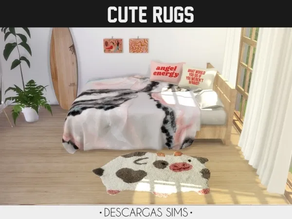 Alpha Cute Rugs - The Sims 4 Custom Content