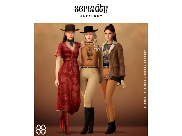 Maxis Match Hazelnut Set (12 items) by Serenity updated - The Sims 4 Custom Content