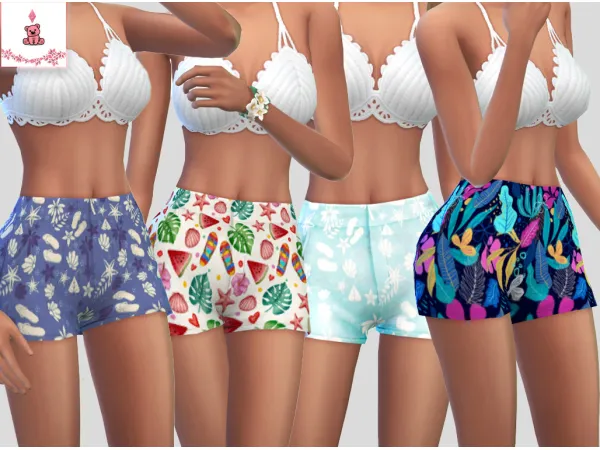 Maxis Match Beach Shorts - The Sims 4 Custom Content