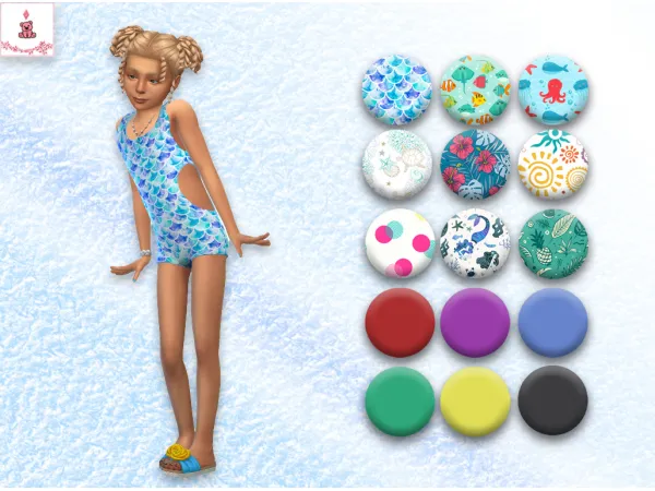 Maxis Match Layla Swimsuit - The Sims 4 Custom Content