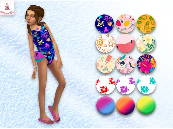 Maxis Match Gabby Swimsuit - The Sims 4 Custom Content