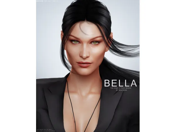Alpha BELLA FACE MASKS AND SKIN OVERLAY EARLY ACCESS by BoatAom - The Sims 4 Custom Content
