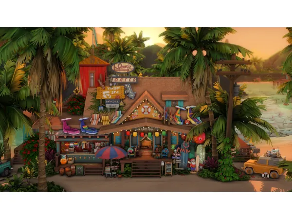 Maxis Match Beach Shop - The Sims 4 Custom Content