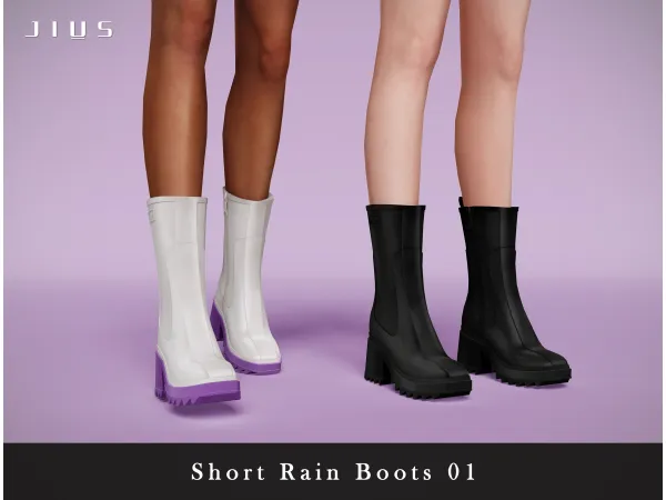 Mix Rain Boots Collection Part I sims by Jius - The Sims 4 Custom Content