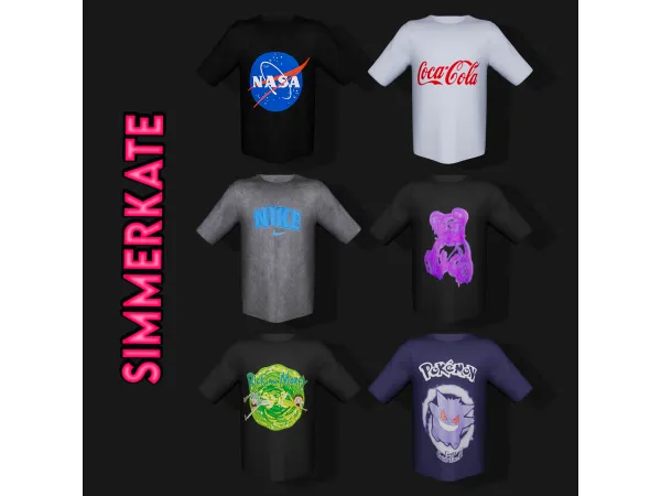 Alpha Male Tshirts 02 - The Sims 4 Custom Content