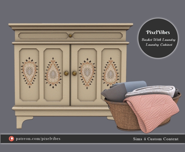 Alpha Laundry by pixelvibes - The Sims 4 Custom Content