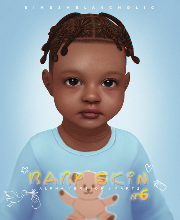 Alpha BABY SKIN 6 ALPHA VERSION genetics for toddlers infants 550262620156925 by simsfinds - The Sims 4 Custom Content