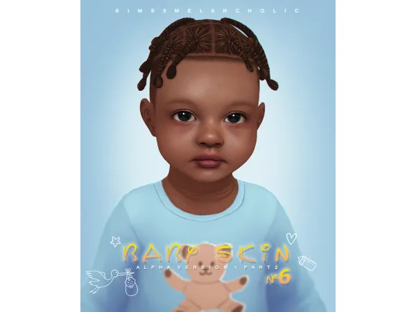 Alpha BABY SKIN 6 ALPHA VERSION genetics for toddlers infants 550262620156925 by sims3melancholic - The Sims 4 Custom Content