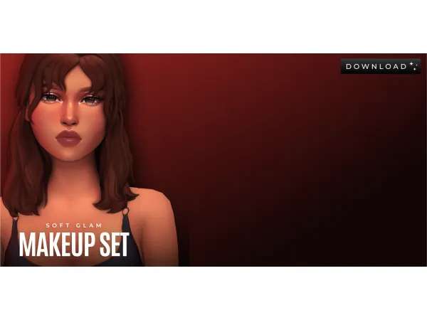 Maxis Match Soft Glam Makeup Set(Download) by TwistedCat - The Sims 4 Custom Content