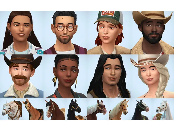 Townies - Pack H (for Horses)