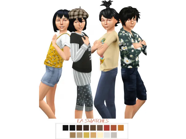 Maxis Match TianZili Yachi Yukino Bobba for kids - The Sims 4 Custom Content