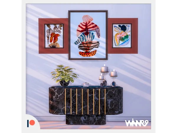 Alpha August 2023 Wall decal by Winner9 - The Sims 4 Custom Content