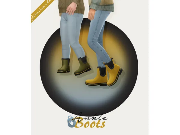 Maxis Match Ankle Boots - The Sims 4 Custom Content