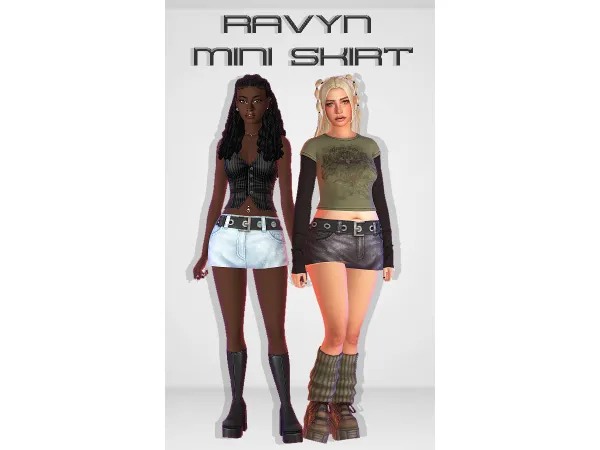 Mix ravyn mini skirt - The Sims 4 Custom Content