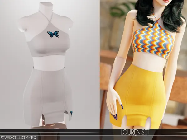 Alpha Louren set - The Sims 4 Custom Content
