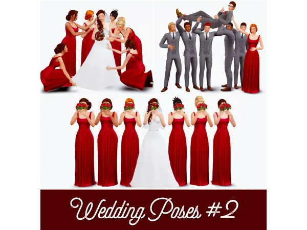 Mix Wedding Poses 2 - The Sims 4 Custom Content