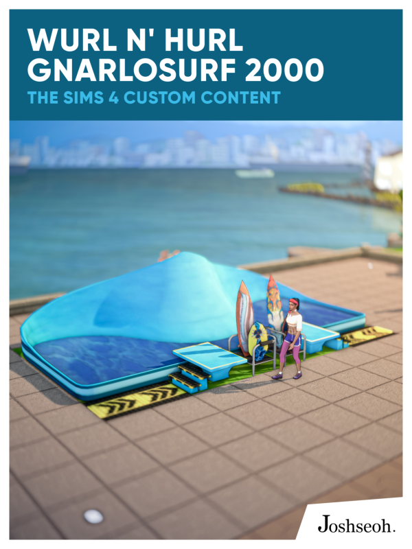 Maxis Match Wurl N Hurl Gnarlosurf 2000 by simsfinds - The Sims 4 Custom Content