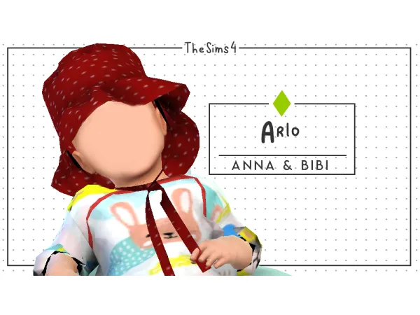 Alpha Arlo Hat [AnnaBibi] by Anna Bibi - The Sims 4 Custom Content