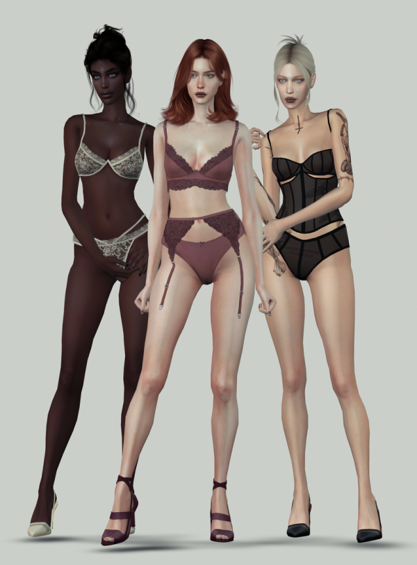 sims 3 sexy lingerie InStyle - X-Fashion Hot Sexy Lingerie for Genesis 3 Females main image 0