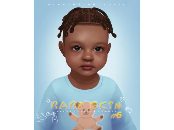 Mix BABY SKIN 6 ALPHA VERSION genetics for toddlers infants by sims3melancholic - The Sims 4 Custom Content