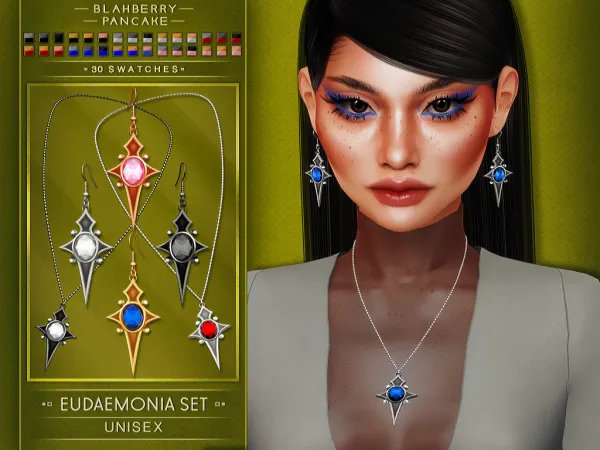 Alpha Eudaemonia Set Unisex by Blahberry Pancake - The Sims 4 Custom Content