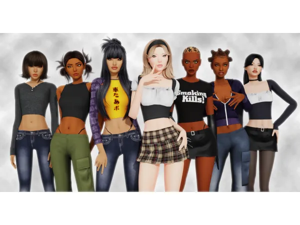 Alpha [B0T0XBRAT] Living Dead Girlz - The Sims 4 Custom Content