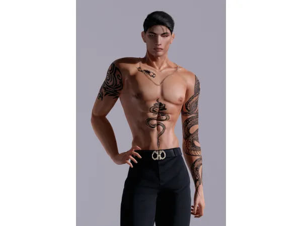 Mix Back_9_Mateo_Tattooooo - The Sims 4 Custom Content