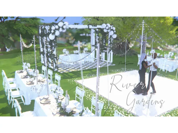 Maxis Match River Gardens Wedding Venue - The Sims 4 Custom Content