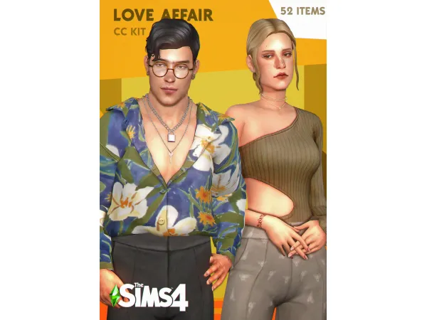 Maxis Match LOVE AFFAIR Kit 52 Items by AdrienPastel - The Sims 4 Custom Content