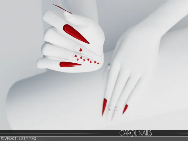 Alpha Carol nails - The Sims 4 Custom Content