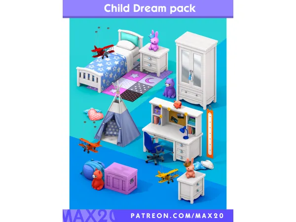 Maxis Match Child dream kit by Max 20 - The Sims 4 Custom Content