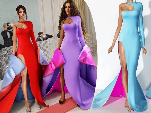 Alpha Kylie Jenner's Gown from Met Gala 2023 - The Sims 4 Custom Content
